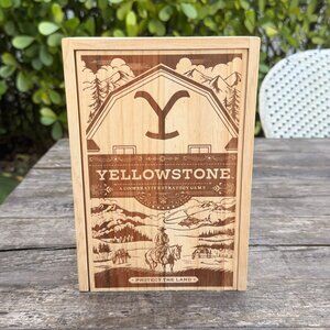 Buffalo Games - Yellowstone Strategy Co-op Board Game Wooden Collectors Box